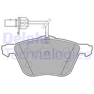 LP1801 DELPHI Комплект тормозных колодок, дисковый тормоз