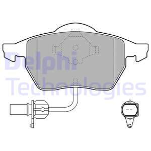 LP1706 DELPHI Комплект тормозных колодок, дисковый тормоз