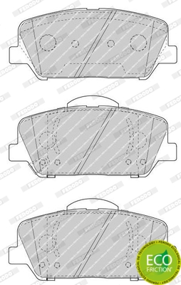 FDB4703 FERODO Дисковые тормозные колодки, комплект