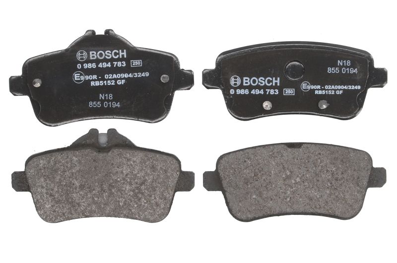 0986494783 BOSCH Дисковые тормозные колодки, комплект