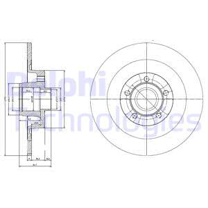 BG9024RS DELPHI Тормозной диск