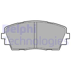 LP2296 DELPHI Комплект тормозных колодок, дисковый тормоз