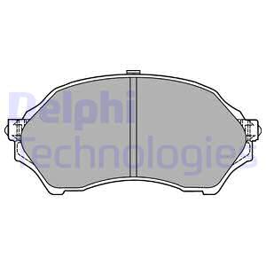 LP1440 DELPHI Комплект тормозных колодок, дисковый тормоз