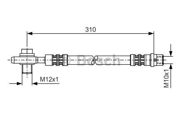 1987476308 BOSCH Тормозной шланг