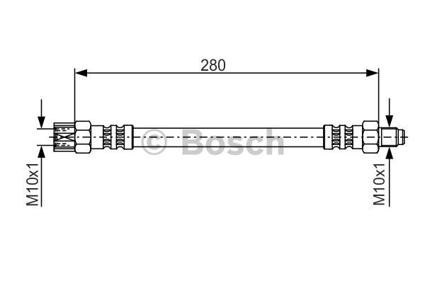 1987476396 BOSCH Тормозной шланг