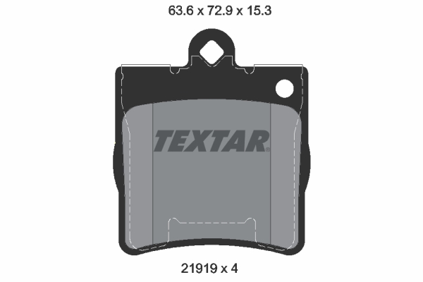 2191901 TEXTAR Комплект тормозных колодок, дисковый тормоз