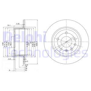 BG2381 DELPHI Тормозной диск