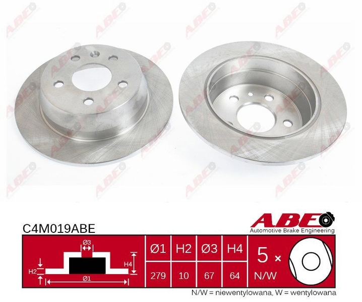 C4M019ABE ABE Тормозной диск