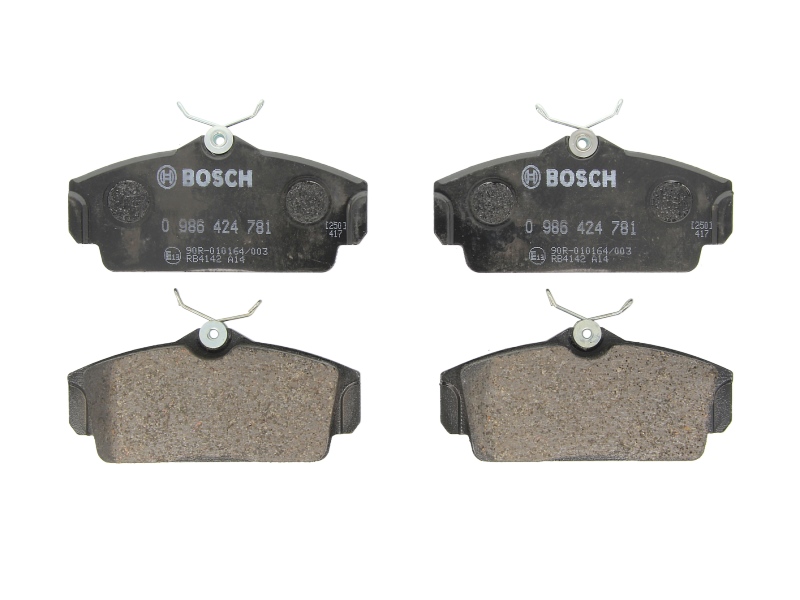 0986424781 BOSCH Дисковые тормозные колодки, комплект