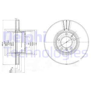 BG9005 DELPHI Тормозной диск