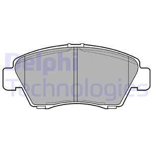 LP809 DELPHI Комплект тормозных колодок, дисковый тормоз