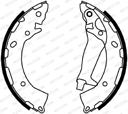 FSB4047 FERODO Барабанные тормозные колодки