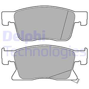 LP3237 DELPHI Дисковые тормозные колодки, комплект