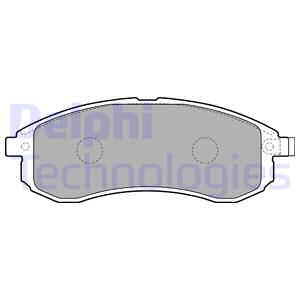 LP1808 DELPHI Комплект тормозных колодок, дисковый тормоз