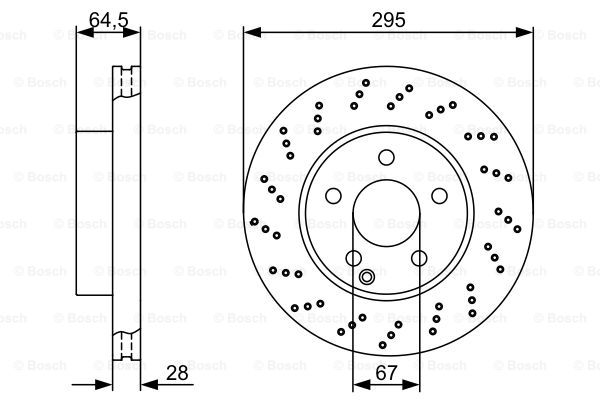0986479331 BOSCH Тормозной диск