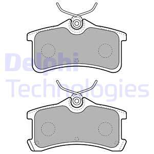 LP1917 DELPHI Комплект тормозных колодок, дисковый тормоз