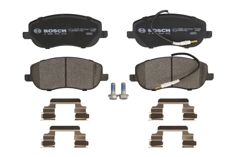 0986494615 BOSCH Дисковые тормозные колодки, комплект