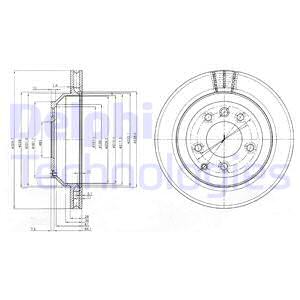 BG3775C DELPHI Тормозной диск