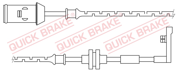 WS0165A QUICK BRAKE Датчик износа дисковых тормозных колодок