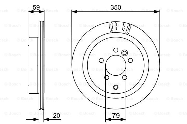 0986479492 BOSCH Тормозной диск