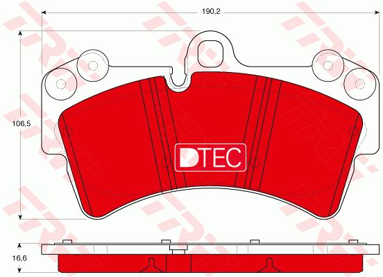 GDB1548DTE TRW Комплект тормозных колодок, дисковый тормоз