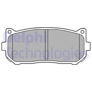 LP1528 DELPHI Комплект тормозных колодок, дисковый тормоз