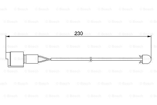 1987474910 BOSCH Датчик износа дисковых тормозных колодок