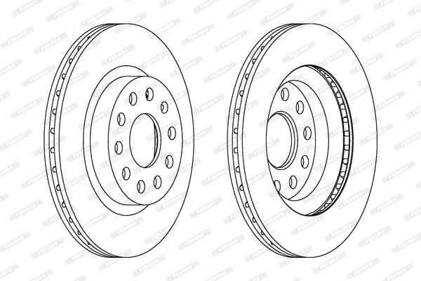 DDF1223C FERODO Тормозной диск