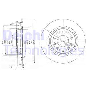 BG3875C DELPHI Тормозной диск
