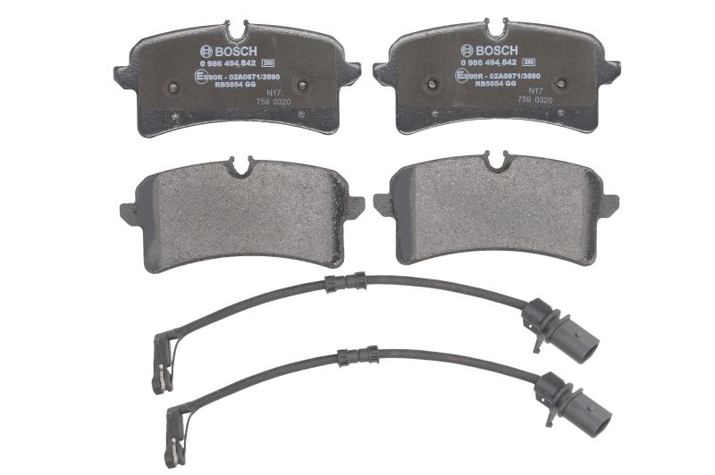0986494842 BOSCH Дисковые тормозные колодки, комплект