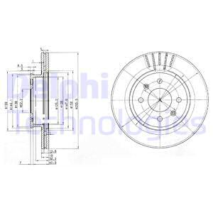 BG3934 DELPHI Тормозной диск