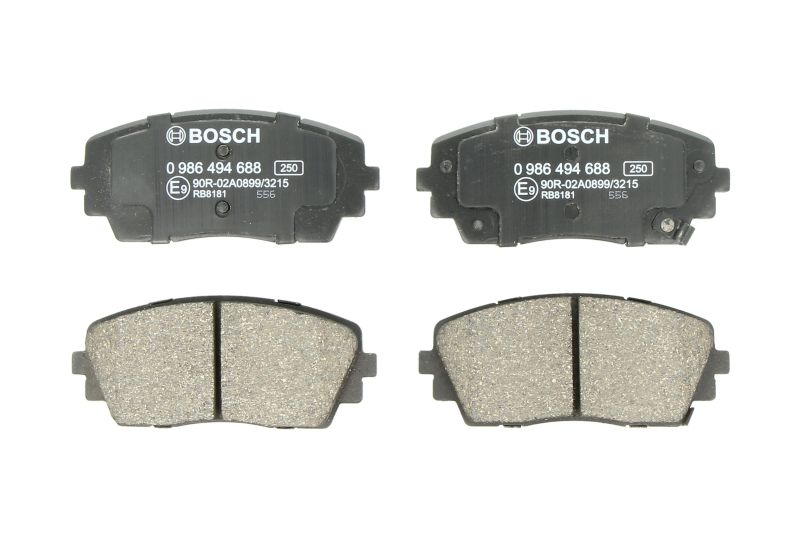 0986494688 BOSCH Комплект тормозных колодок, дисковый тормоз