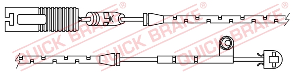 WS0191B QUICK BRAKE Датчик износа дисковых тормозных колодок