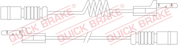 WS0176A QUICK BRAKE Датчик износа дисковых тормозных колодок