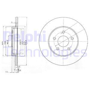 BG3663C DELPHI Тормозной диск