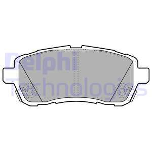 LP2306 DELPHI Комплект тормозных колодок, дисковый тормоз