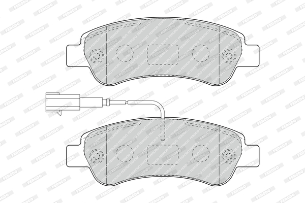 FVR4910 FERODO Дисковые тормозные колодки, комплект