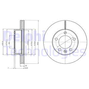 BG4328 DELPHI Тормозной диск