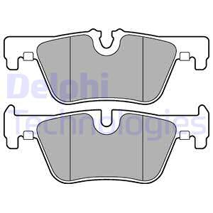 LP2286 DELPHI Комплект тормозных колодок, дисковый тормоз