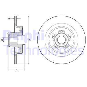 BG9133RS DELPHI Тормозной диск