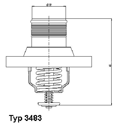 348389D WAHLER Термостат, охлаждающая жидкость