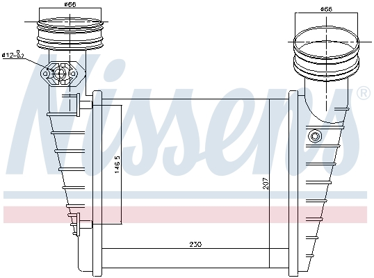 96731 NISSENS Интеркулер