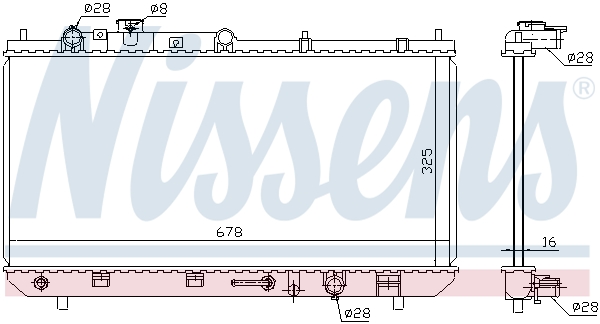 624041 NISSENS Основной радиатор (двигателя)