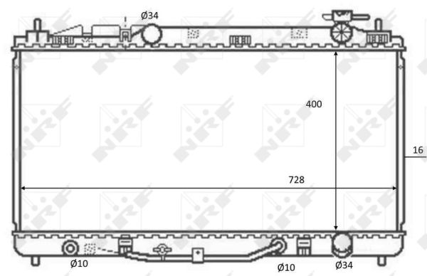 59079 NRF Основной радиатор (двигателя)