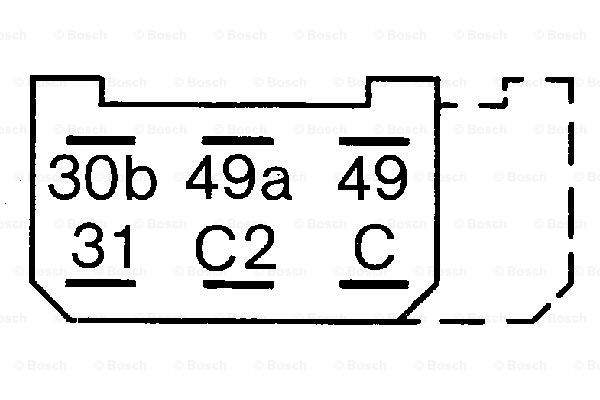 0335215154 BOSCH Прерыватель поворотов