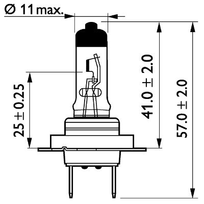 13972MDBVS2 PHILIPS H7 light bulb