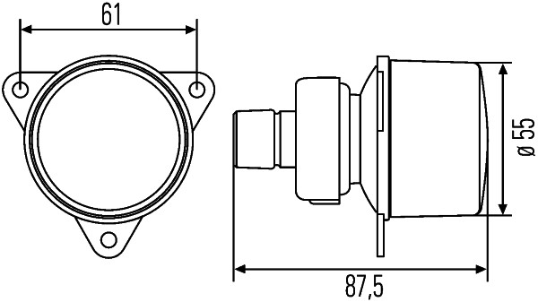 2BA008221001 HELLA Фонарь указателя поворота