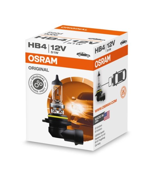 9006 OSRAM Лампа накаливания, фара дальнего света; Лампа накаливания, основная фара; Лампа накаливания, противотуманная фара; Лампа