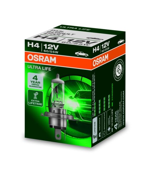 64193ULT OSRAM Лампа накаливания, фара дальнего света; Лампа накаливания, основная фара; Лампа накаливания, противотуманная фара; Лампа