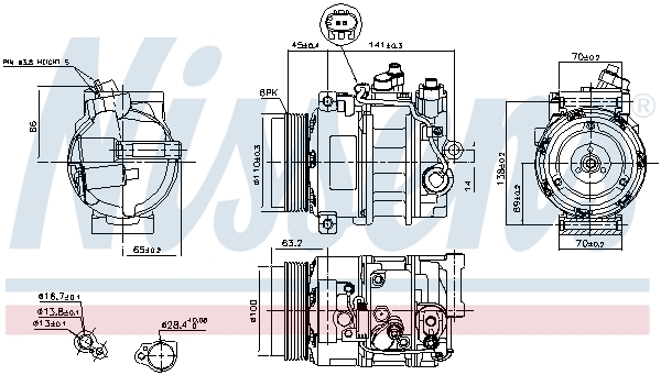 890634 NISSENS Компрессор кондиционера